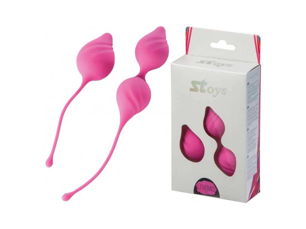 Stoys Love Ball Set pink - sada Venušiných kuliček s tichou vibrací