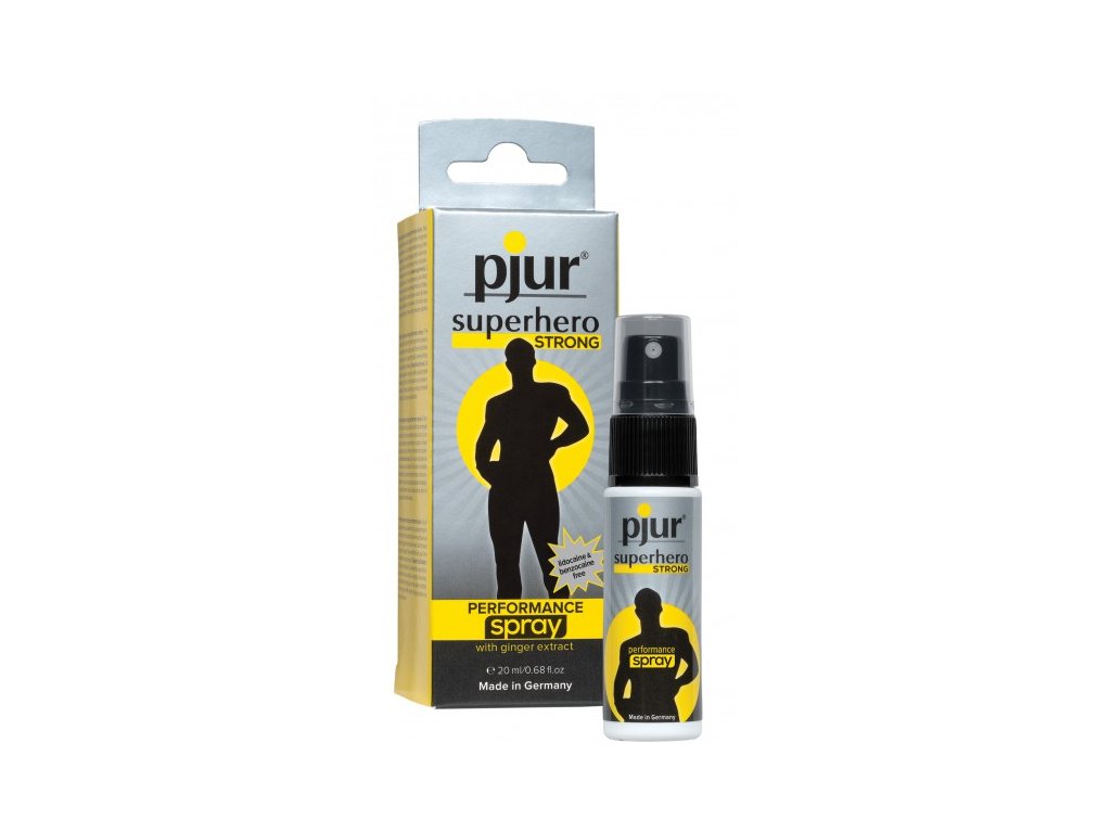 Pjur SuperHero STRONG spray 20ml (oddálení ejakulace - snížení citlivosti penisu)