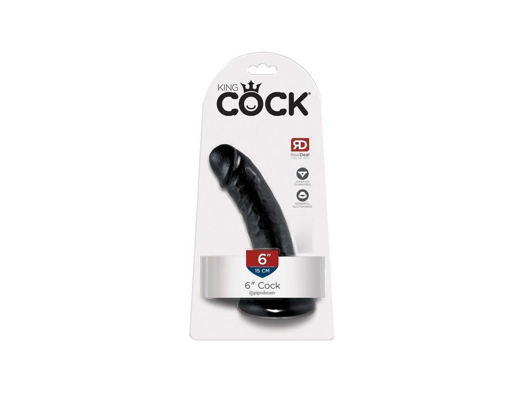 King Cock 6 inch Balls B - velmi realistické dildo s přísavkou