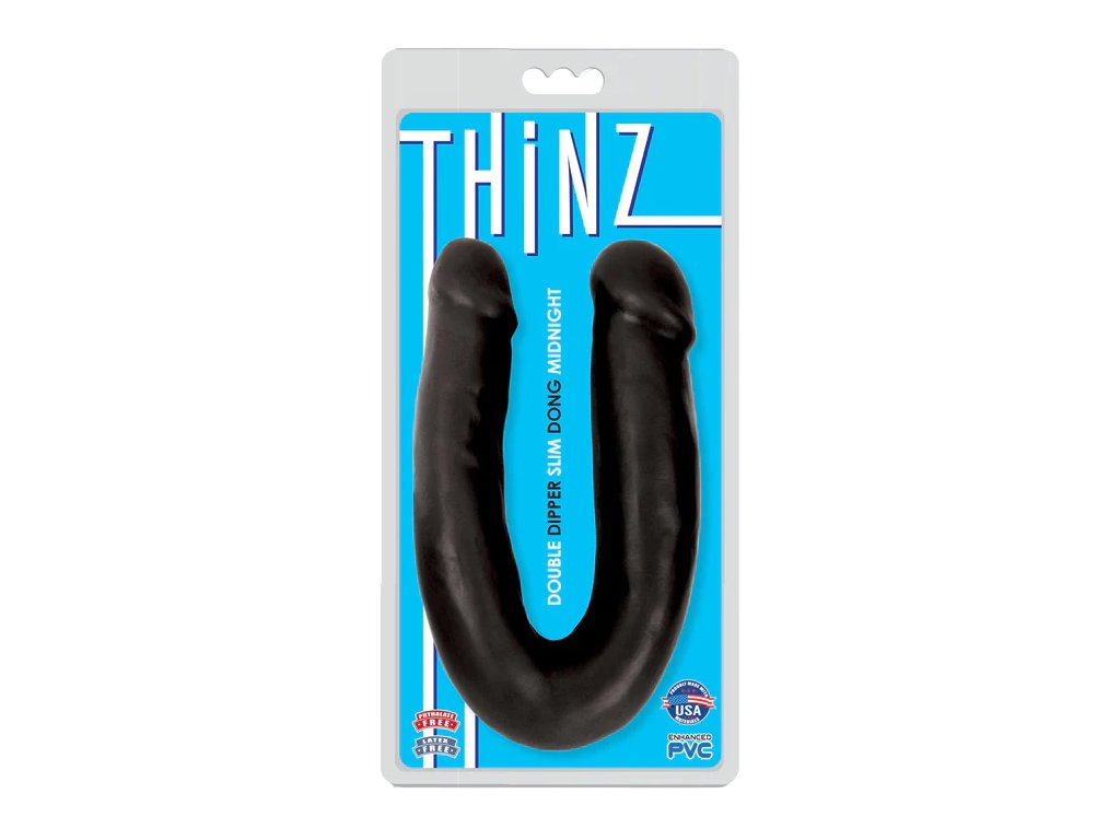 Fine double thinz- Black dildo 33cm