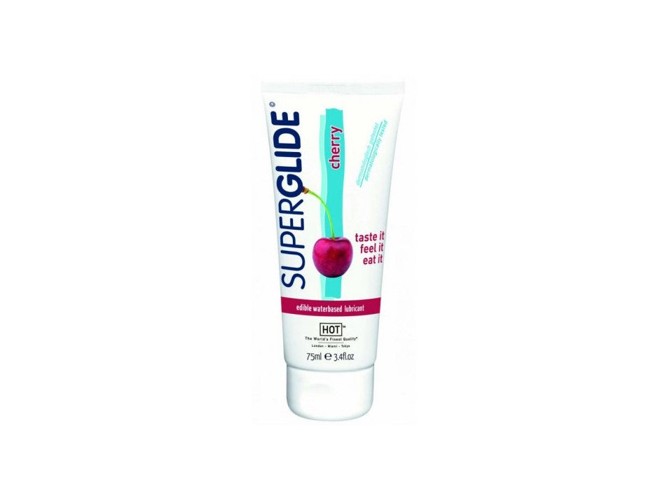 Lubrikační gel HOT Superglide - jedlá třešeň (75ml)