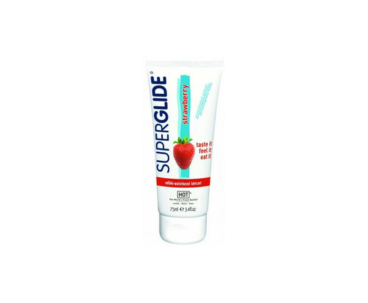 Lubrikační gel HOT Superglide - jedlá jahoda (75ml)