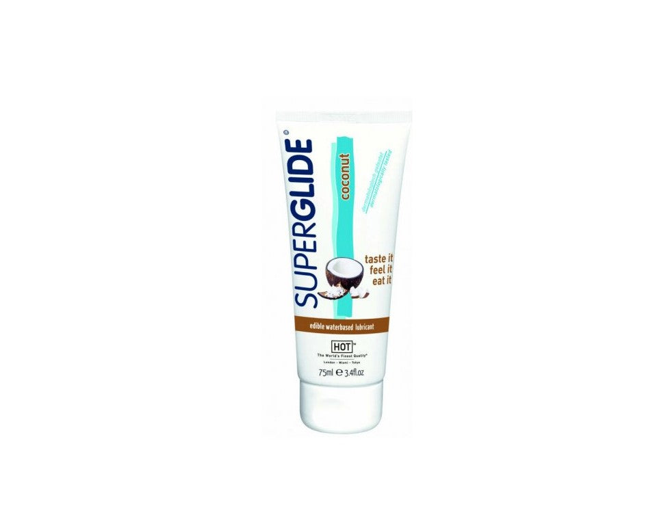 Lubrikační gel HOT Superglide - jedlý kokos (75ml)