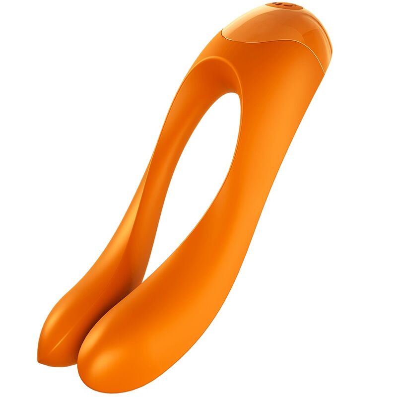 Satisfyer Candy Cane prstový vibrátor oranžový