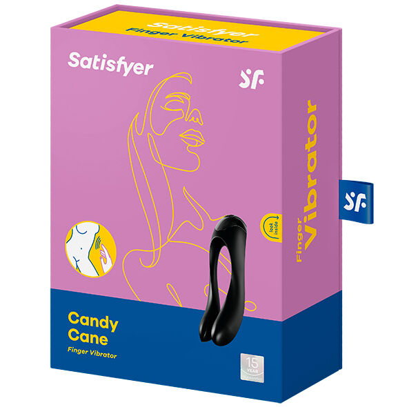 Satisfyer Candy Cane prstový vibrátor oranžový