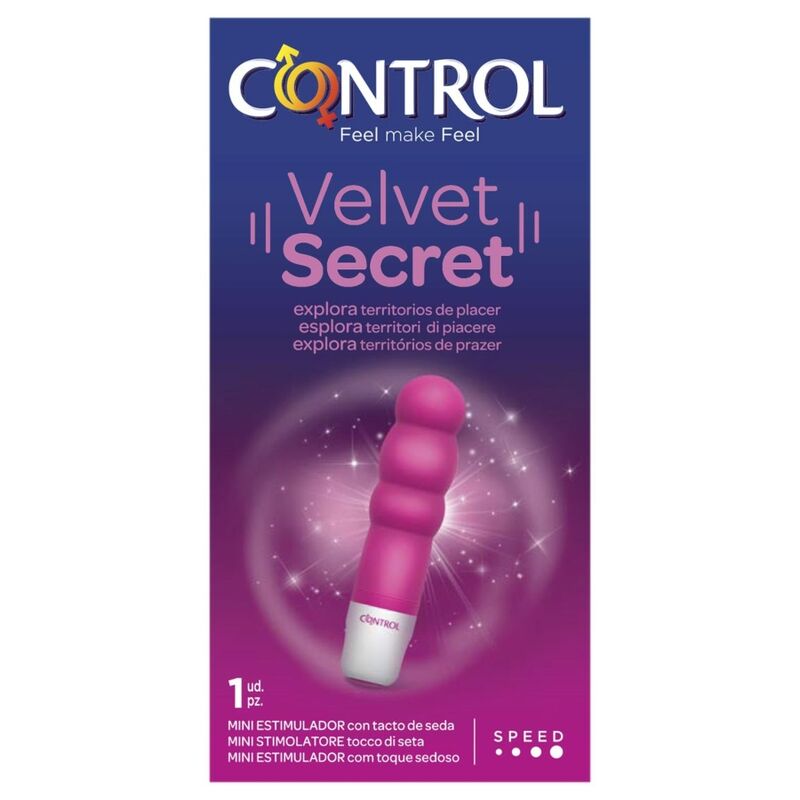 CONTROL Velvet Secret mini vibrátor silikonový