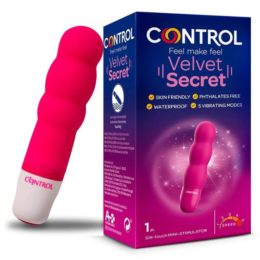 CONTROL Velvet Secret mini vibrátor silikonový