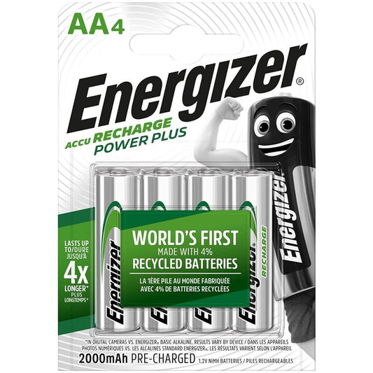 Nabíjecí baterie Energizer AA, 4 ks, 2000mAh