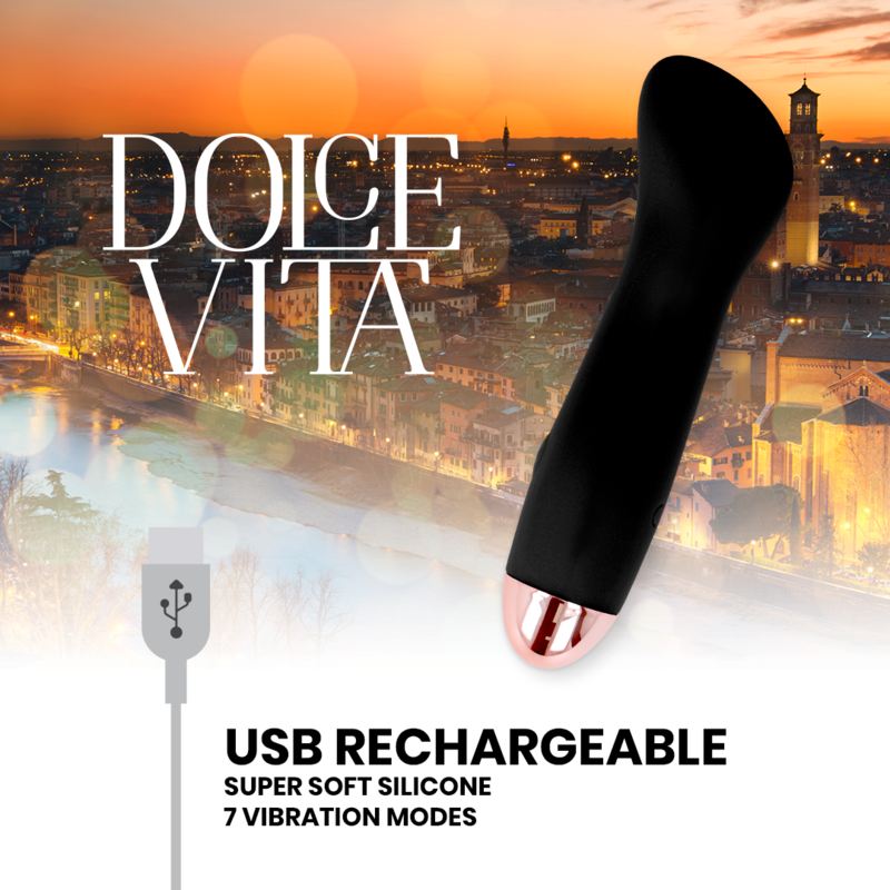 Dolce Vita ONE vibrační stimulátor, 7 rychlostí, černý