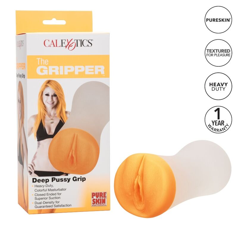 Masturbátor CALEXOTICS Deep Pussy Grip dvouvrstvý