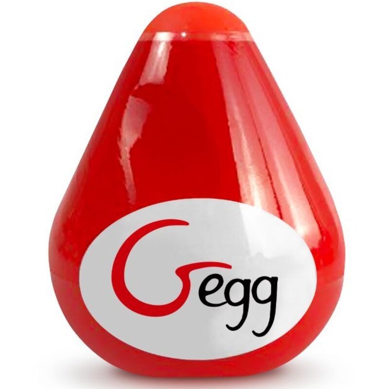 G-VIBE Texturovaný masturbátor G-egg červený