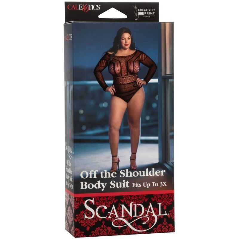 Body CALEXOTICS SCANDAL Plus Size odhalená ramena