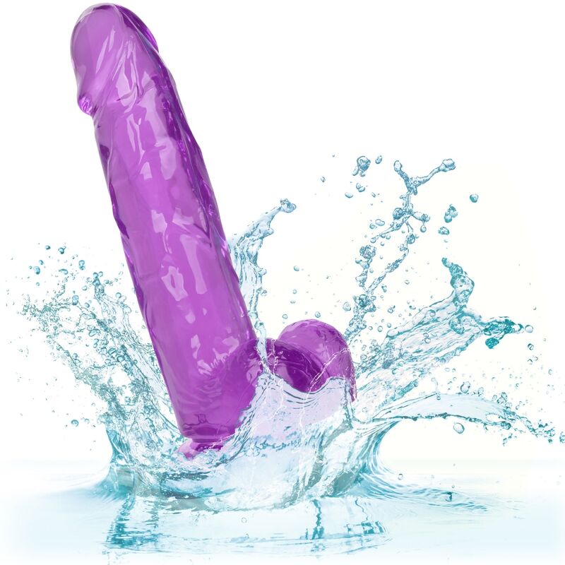 Realistické dildo Size Queen fialové 15,3 cm