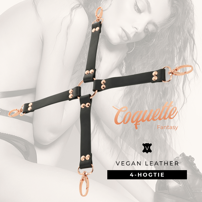 Hogtie pouta COQUETTE CHIC DESIRE z veganské kůže