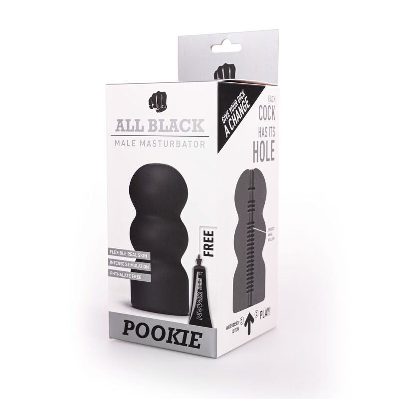 ALL BLACK masturbátor POOKIE elegantní design 17 cm