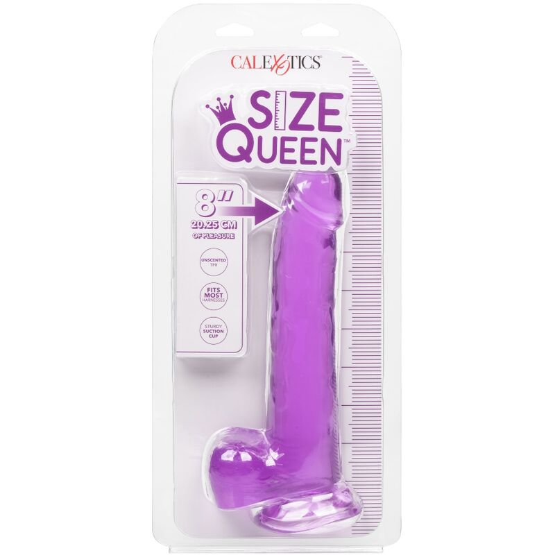 Dildo Size Queen fialové 20,3 cm CalExotics