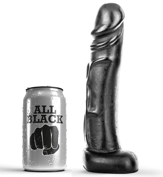 Realistické dildo ALL BLACK 22 cm černé