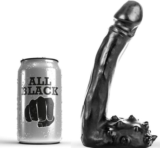 Realistické dildo ALL BLACK 19 cm černé