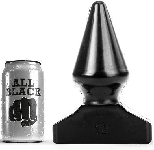 Anální kolík ALL BLACK 20,5 cm černý kónický PVC