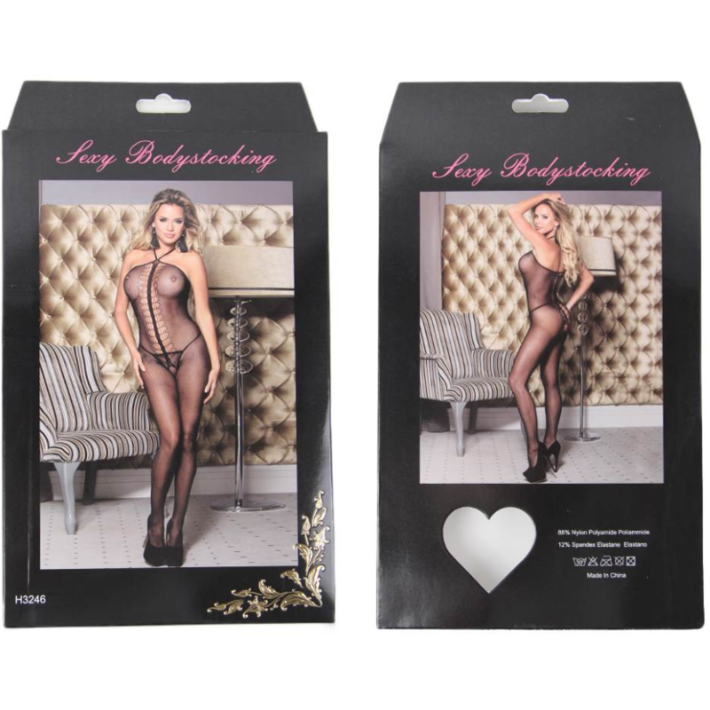 Síťované body Queen Lingerie s krajkou S/L