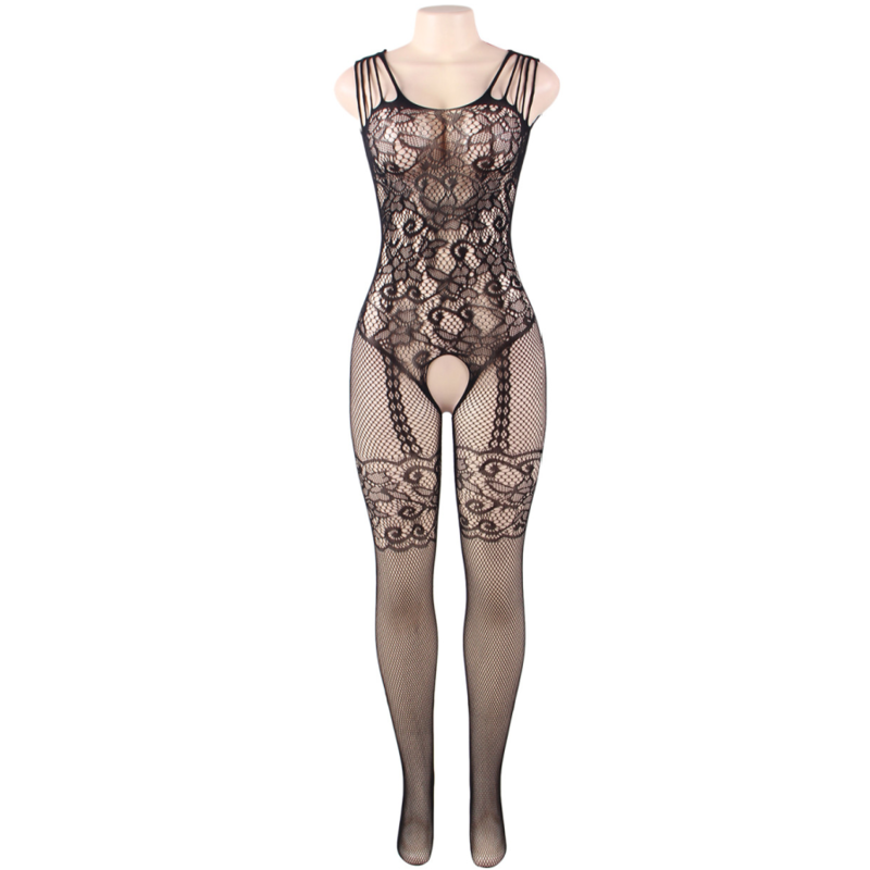 Síťované body s květinovým vzorem Queen Lingerie S/L