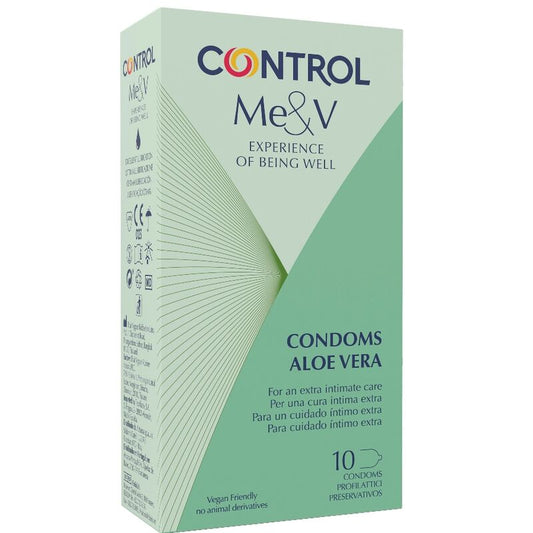 Kondomy Control s Aloe vera 10 ks přírodní (54 mm)