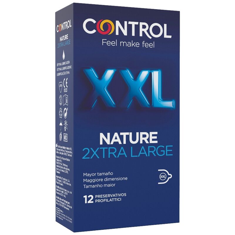 Kondomy Control Nature XXL 12 ks extra velké