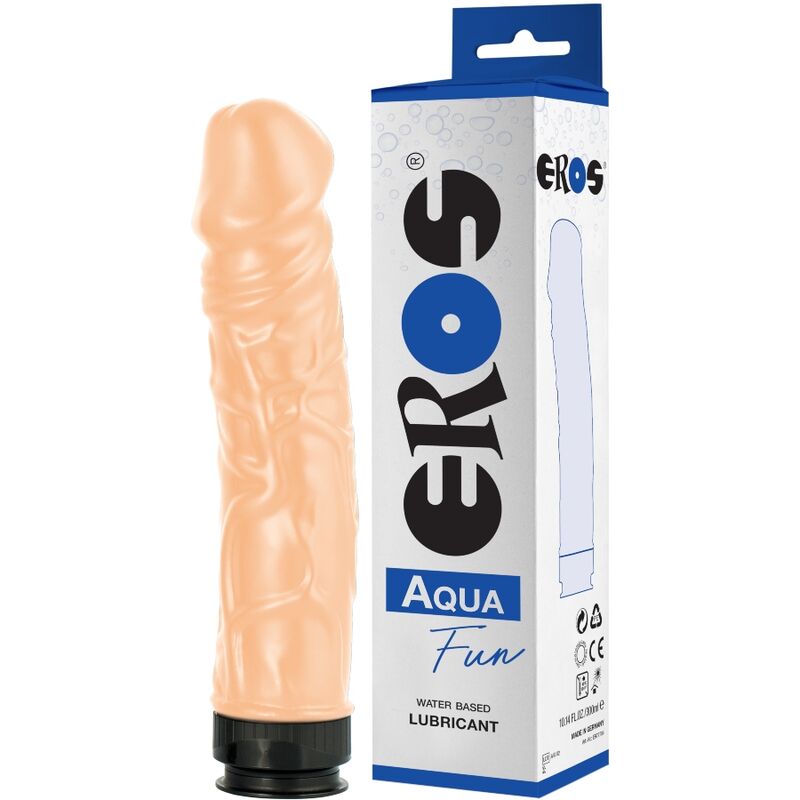 Realistické dildo EROS s lubrikačním gelem (21 cm)