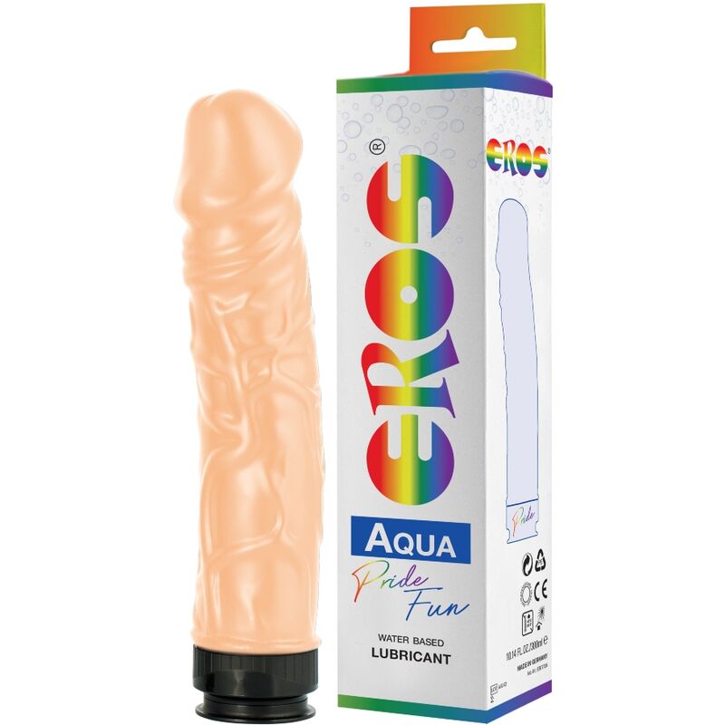 PRIDE EROS AQUA realistické dildo s lubrikačním gelem