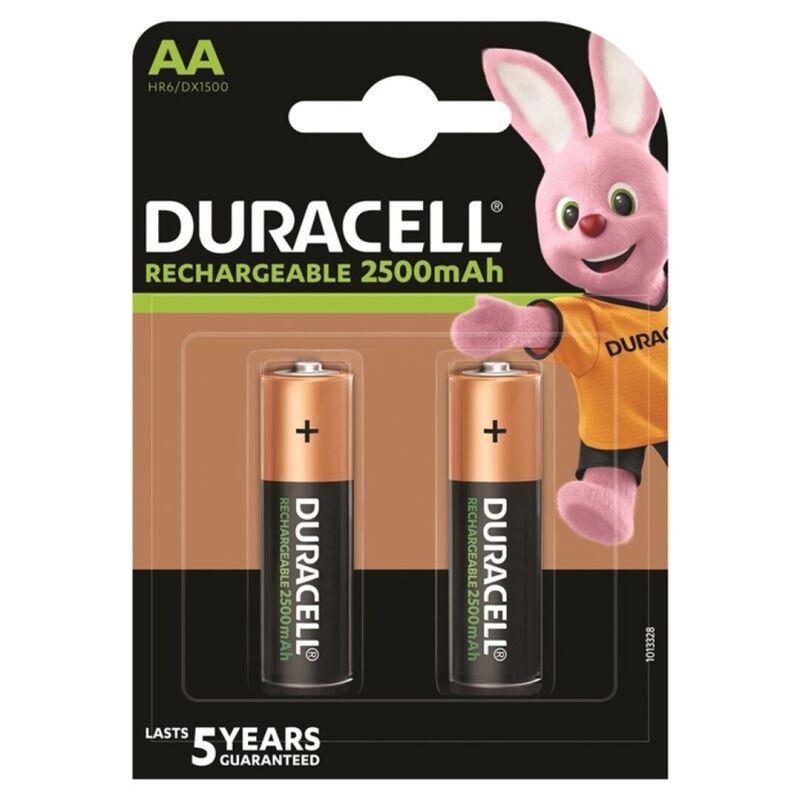 Duracell nabíjecí baterie AA HR6 2500mAh, 2 ks