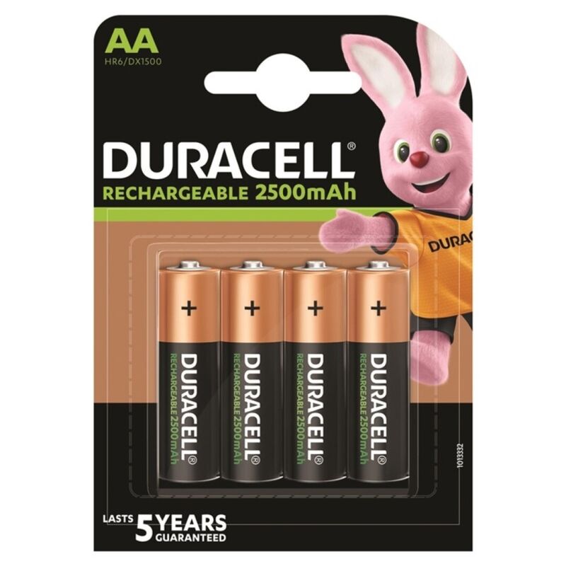 Duracell AA nabíjecí baterie NiMH 2500mAh, 4 ks