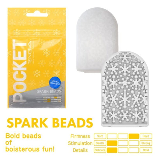 TENGA masturbátor SPARK BEARDS POCKET jednorázový