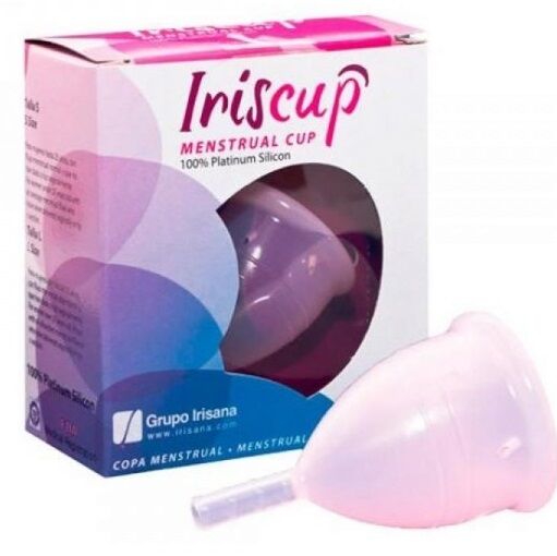 IrisCup menstruační kalíšek S růžový + sterilizační sáček