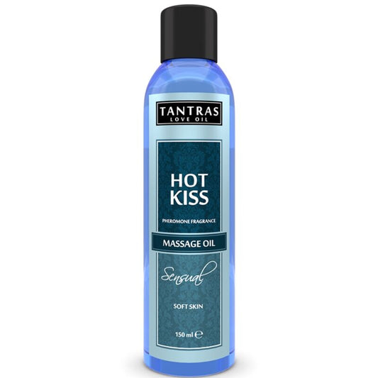 Masážní olej Tantras Hot Kiss s feromony 150 ml