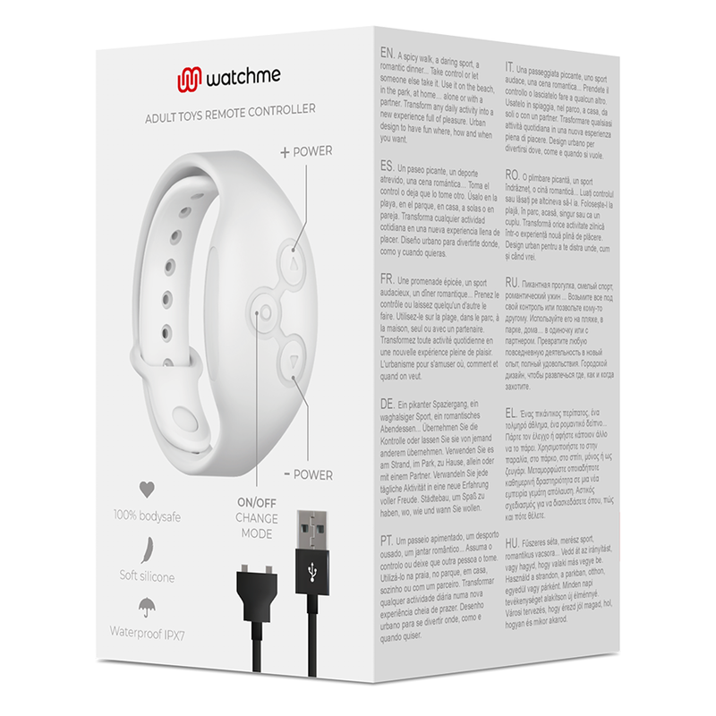 WATCHME chytré hodinky pro erotické pomůcky, aquamarin