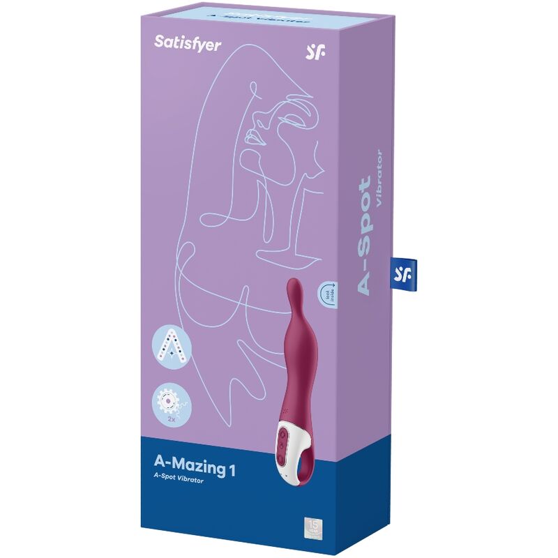 Satisfyer A-Mazing 1 vibrátor pro A-bod, borůvkový