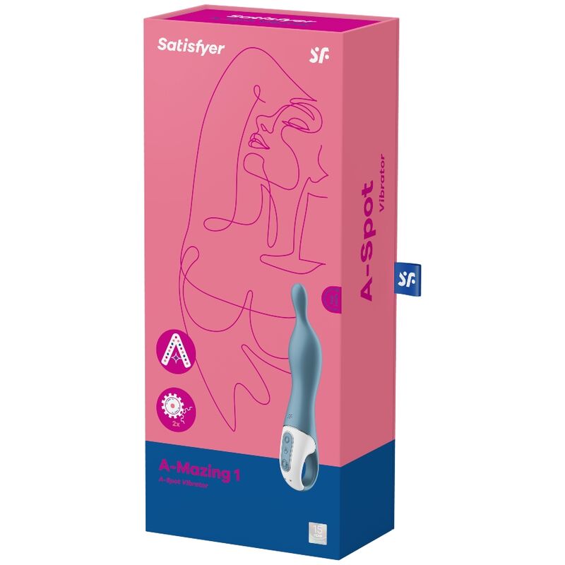 Satisfyer A-Mazing 1 vibrátor pro A-bod modrý