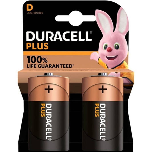 Alkalické baterie Duracell Plus Power D LR20, 2 ks