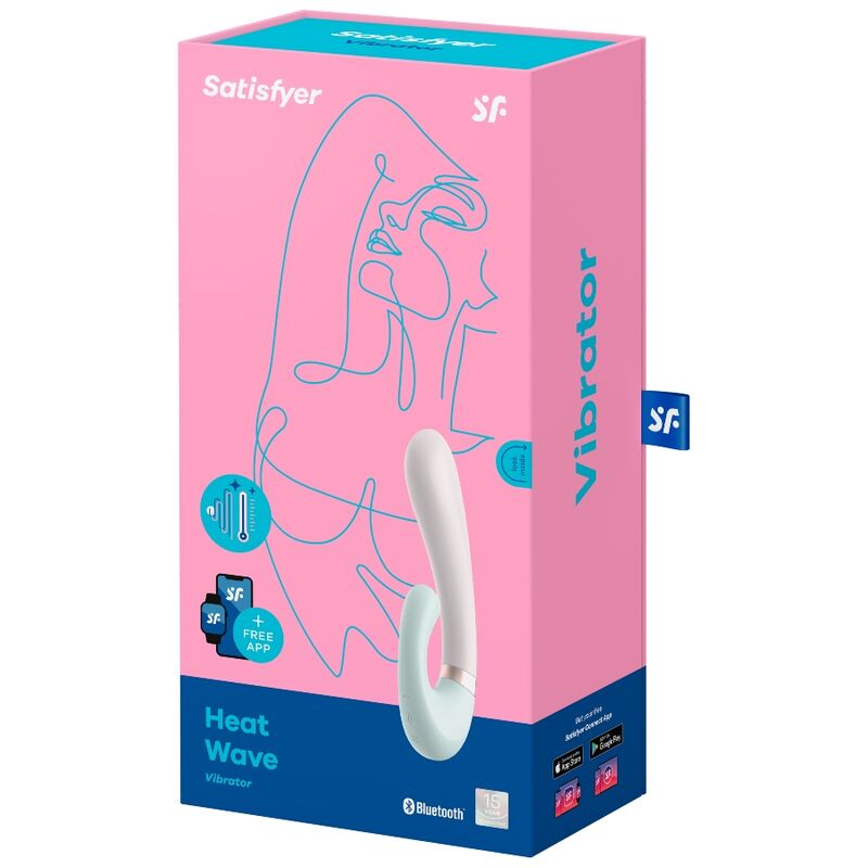 Satisfyer Heat Wave vibrační králíček s aplikací růžový