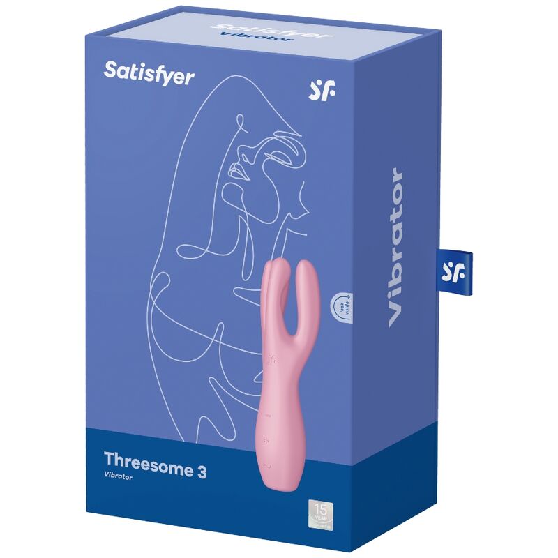 Satisfyer Threesome 3 vibrační stimulátor růžový