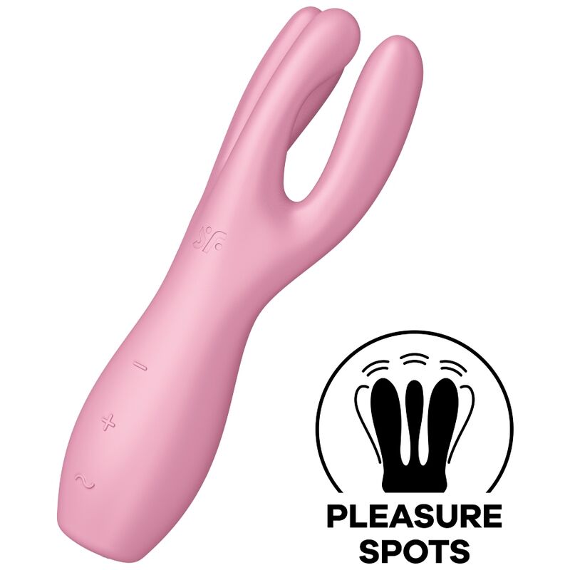 Satisfyer Threesome 3 vibrační stimulátor růžový