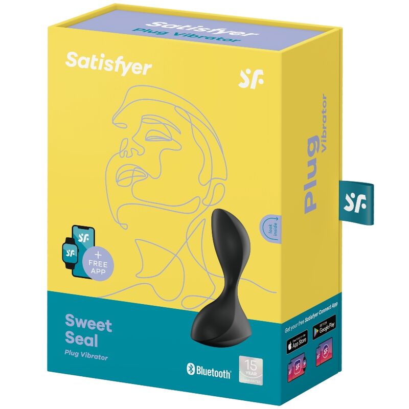 SATISFYER Sweet Seal vibrační anální kolík černý