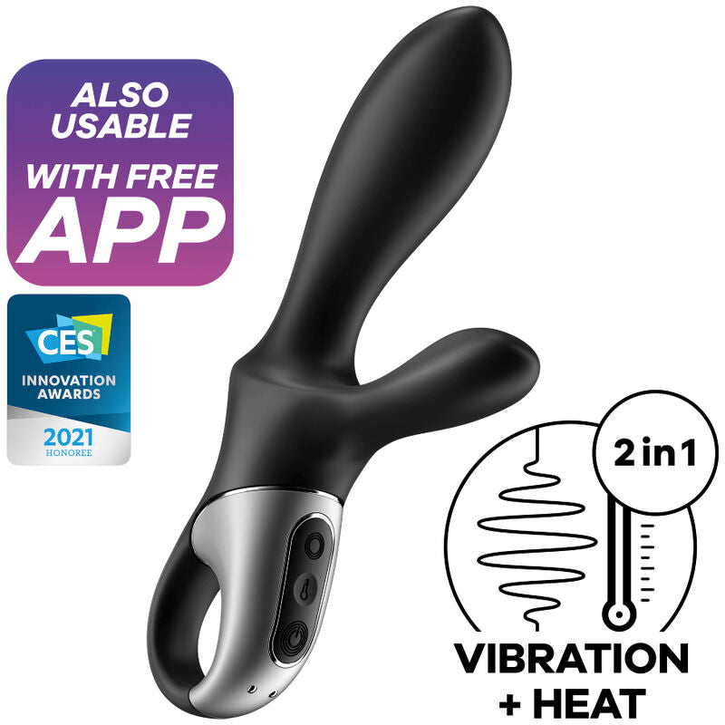 SATISFYER Heat Climax+ anální vibrátor s aplikací