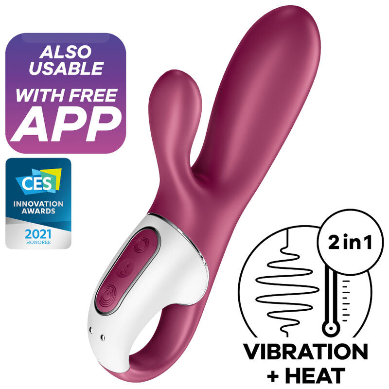 SATISFYER Hot Bunny G-spot vibrátor s vyhříváním