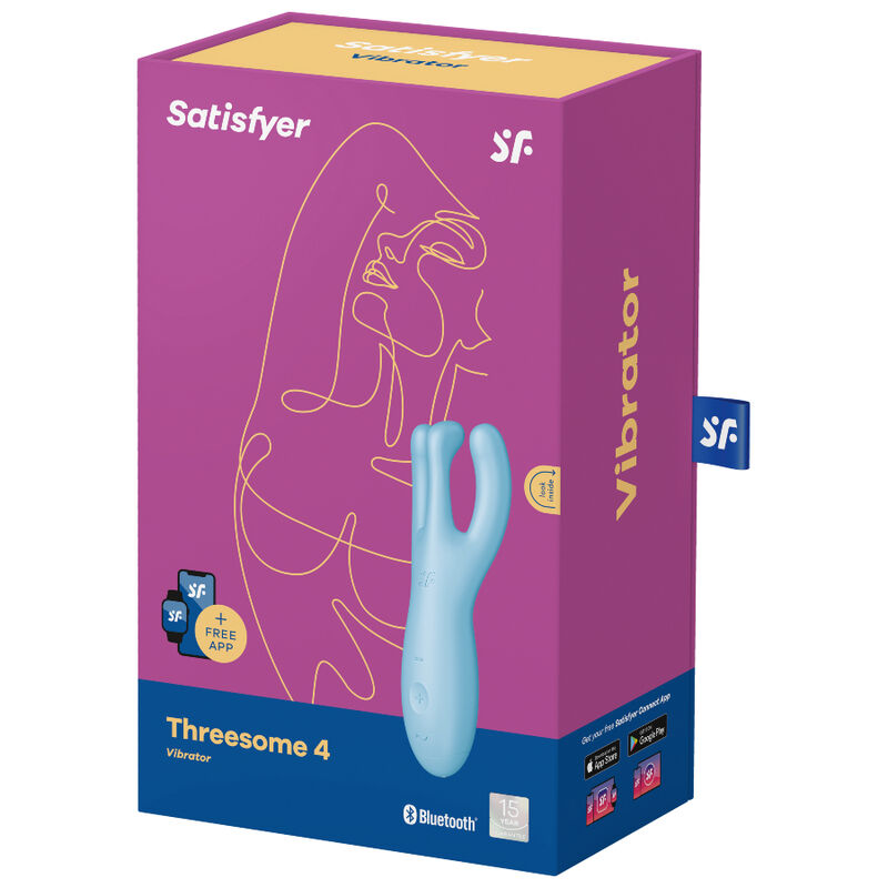 Satisfyer Threesome 4 vibrátor s aplikací růžový