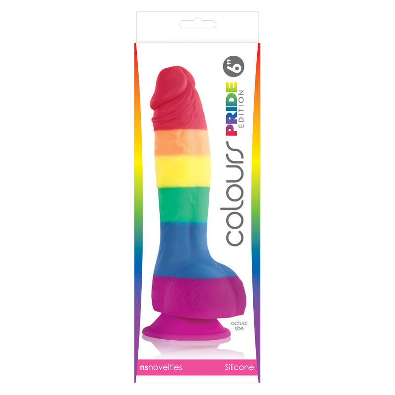 Duhové dildo Pride LGBT 15 cm se silnou přísavkou