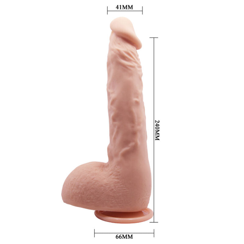 Realistické dildo BAILE JASON 24 cm s přísavkou