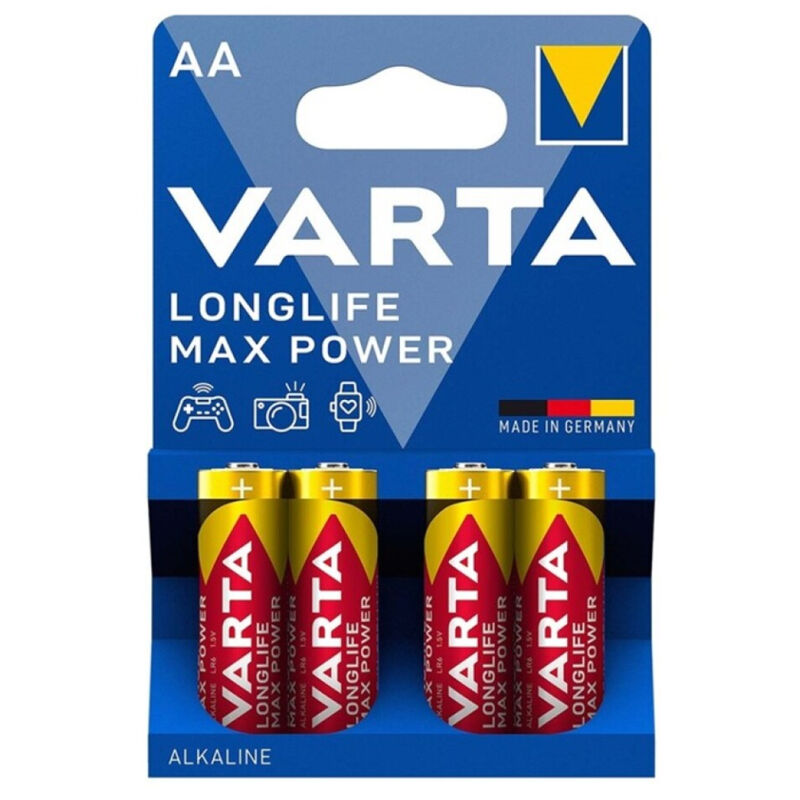 Alkalické baterie AA LR6 VARTA Max Power (4 ks)