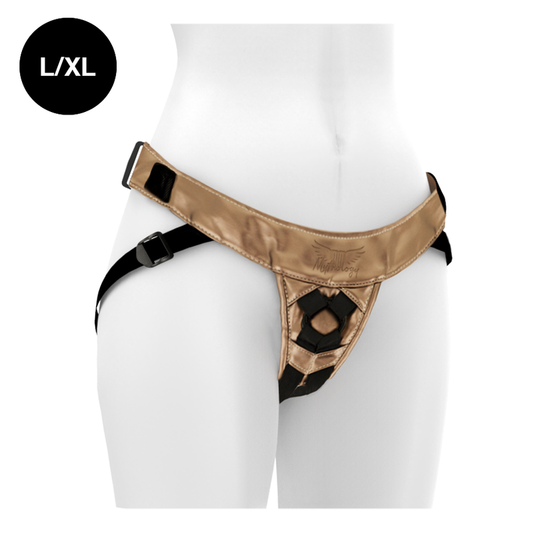 Postroj MYTHOLOGY FANTASY BRONZE L/XL pro strap-on