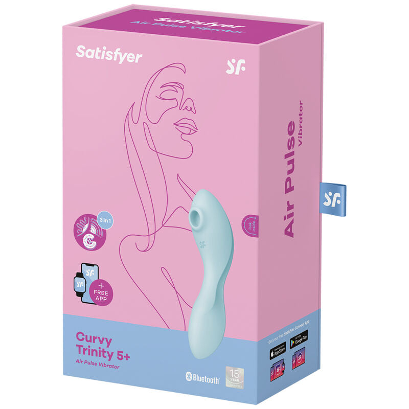 Satisfyer Curvy Trinity 5+ stimulátor s aplikací bílý